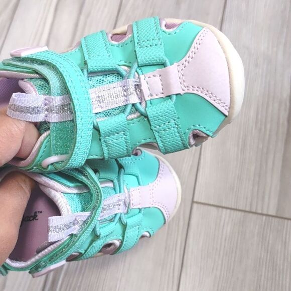 (73-4094)  🔥3/$20🔥  Cat & Jack Green Teri Toddler Size 10 - Picture 11 of 11